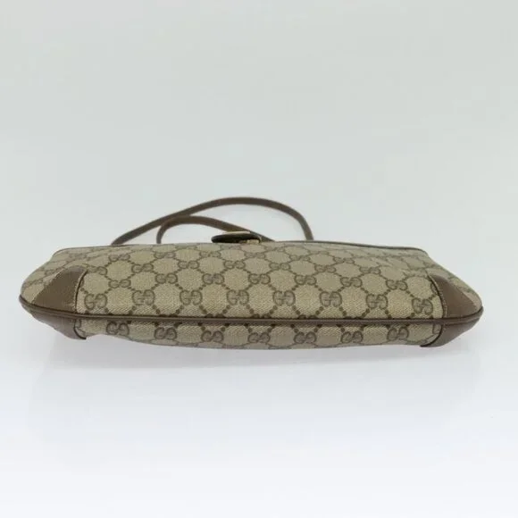 Authentic GUCCI GG Supreme Web Sherry Line Shoulder Bag PVC Beige 904 02 026 - Picture 12 of 16